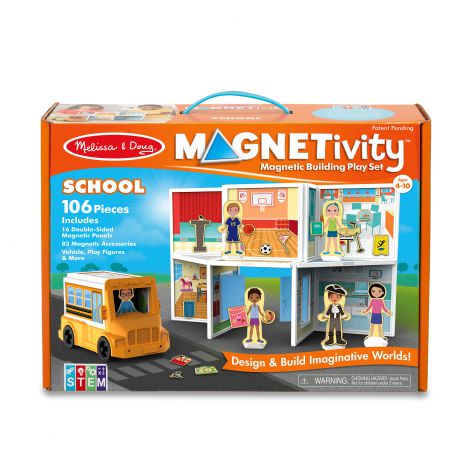 Set magnetic de joaca La Scoala - Melissa & Doug - poza 1