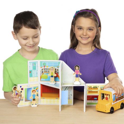 Set magnetic de joaca La Scoala - Melissa & Doug - poza 3
