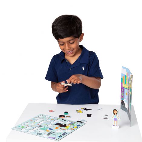 Set magnetic de joaca Meserii - Melissa & Doug - poza 3