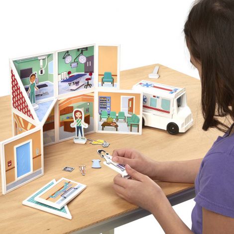 Set magnetic de joaca Spitalul - Melissa & Doug - poza 2