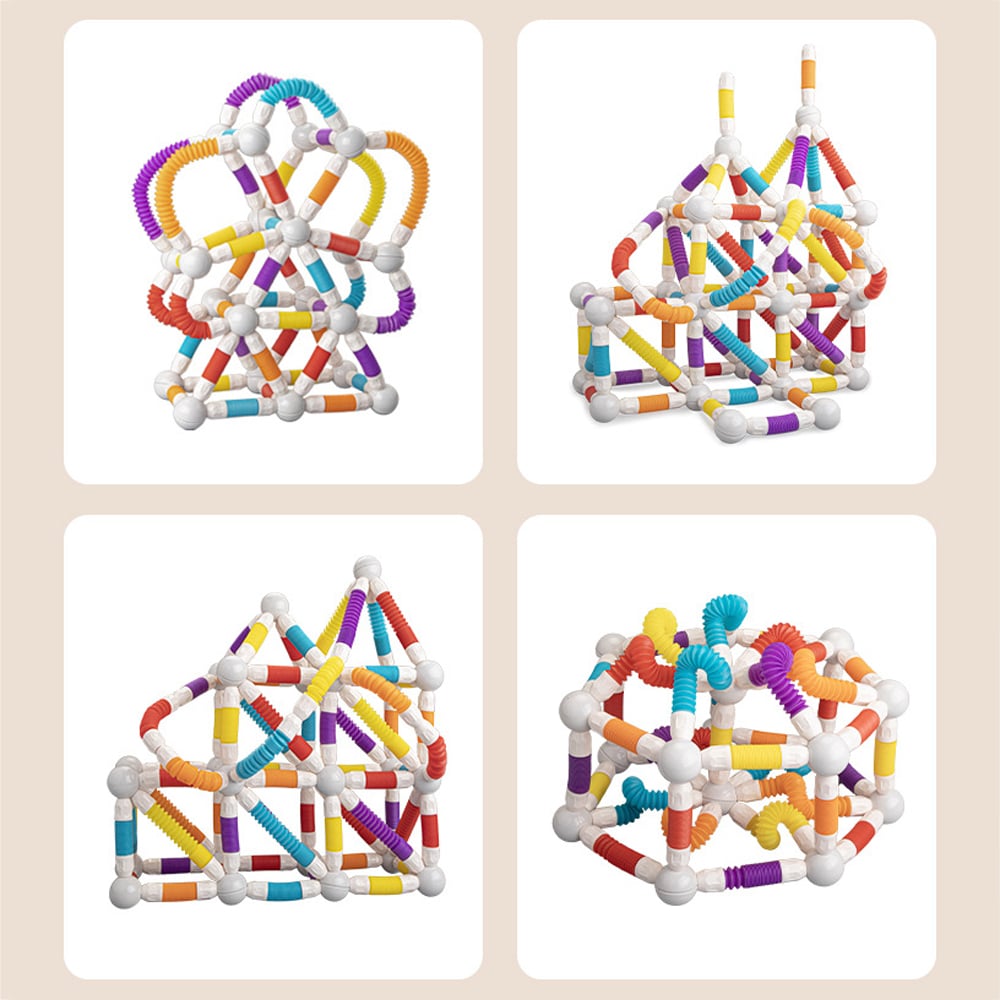 Set magnetic flexibil de constructie 3D - 3+ 36 PIESE
