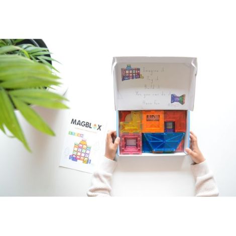 Set magnetic Magblox - 36 piese magnetice accesorii pentru constructie - poza 3
