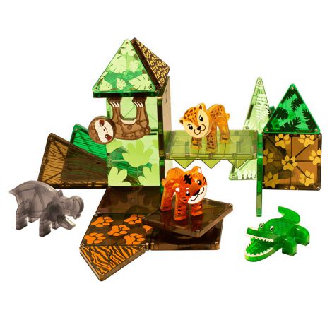 Set magnetic Magna-Tiles Jungle Animals - poza 3