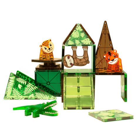 Set magnetic Magna-Tiles Jungle Animals - poza 4