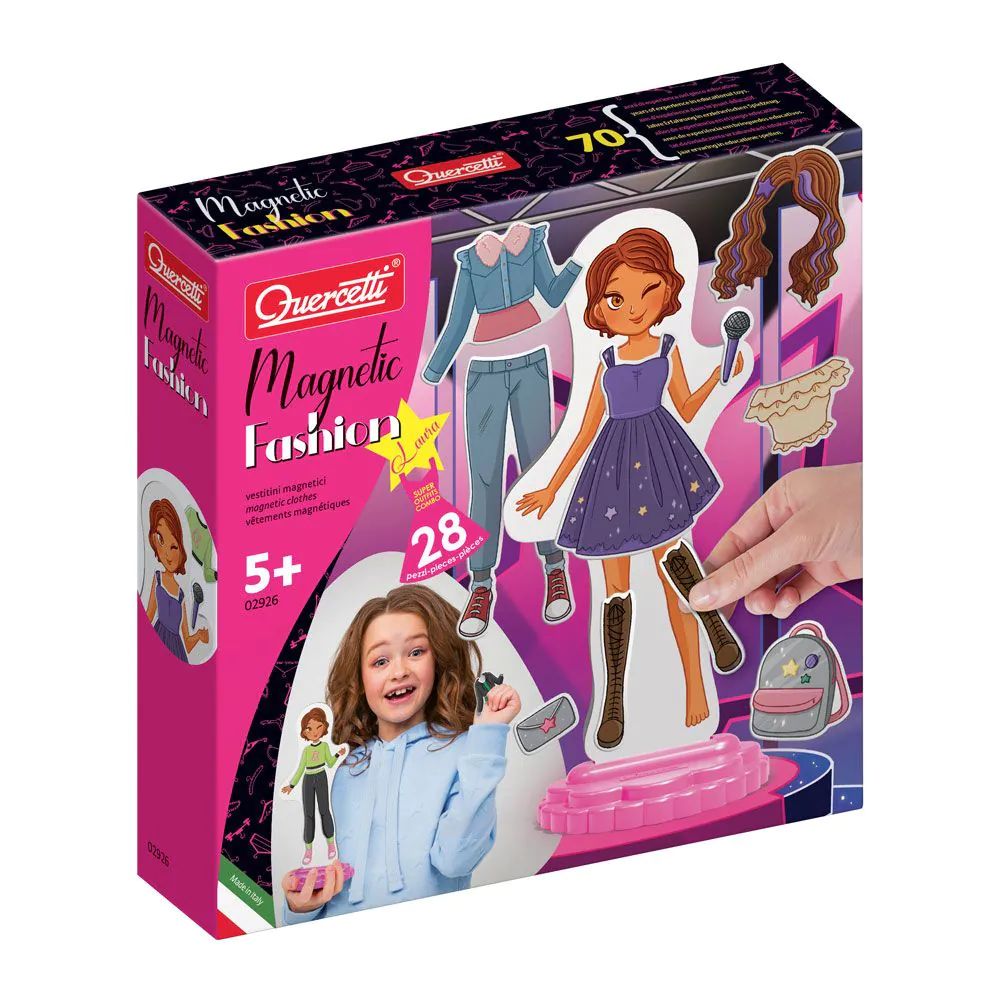 Set magnetic Quercetti Fashion Girl Laura 02926 - poza 2