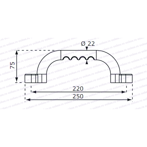 Set manere din plastic 25 cm Galben - poza 3
