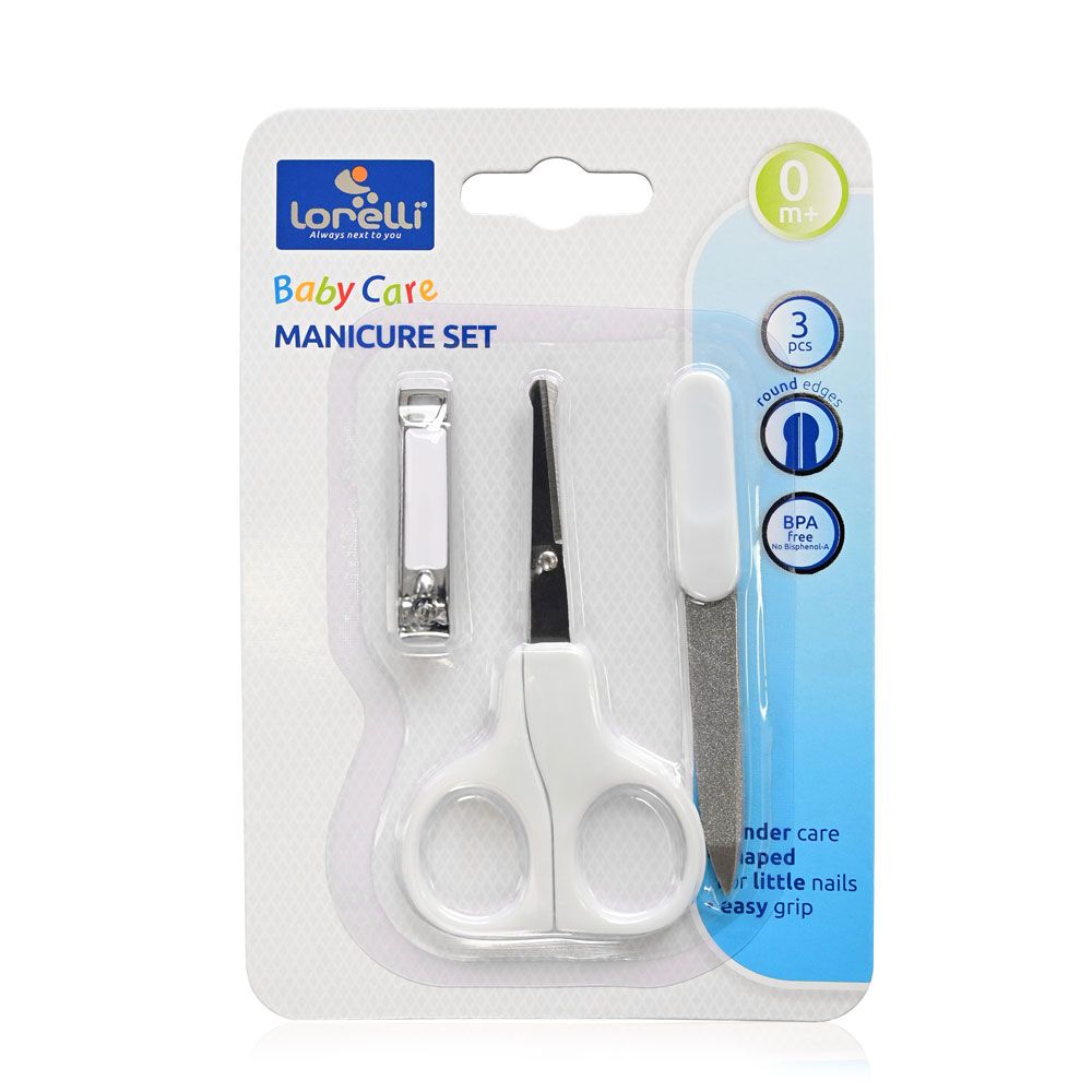 Set manichiura bebelusi 3 piese Lorelli Alb - poza 2