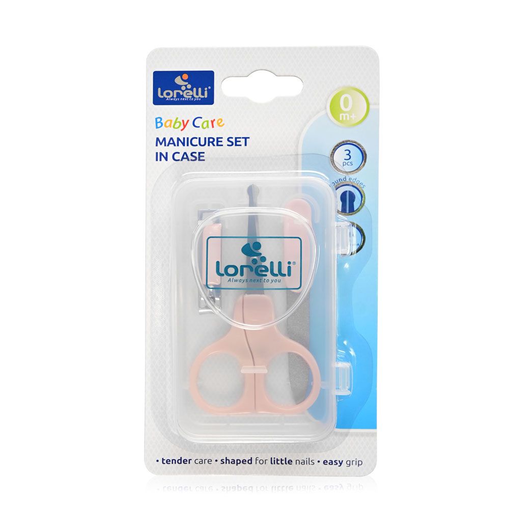 Set manichiura bebelusi cu cutie 3 piese Lorelli Roz - poza 3