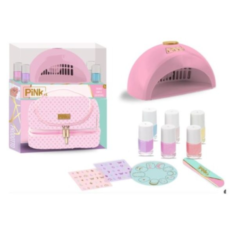 Set manichiura copii - cu geanta si accesorii pentru unghii - Pink It - poza 4