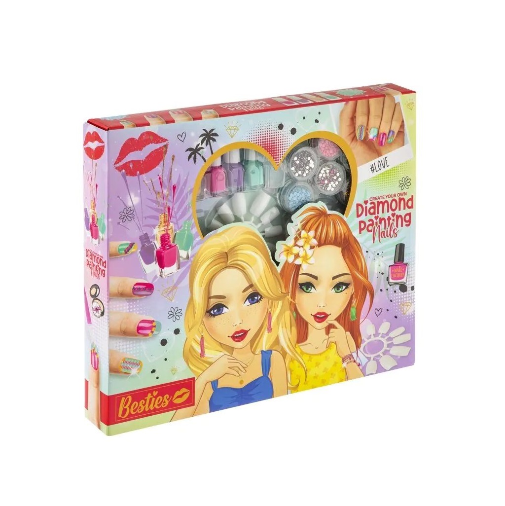 Set manichiura Grafix Besties Diamond Painting Nails - poza 2