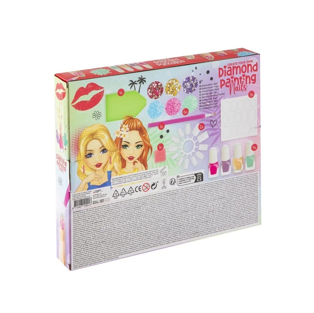 Set manichiura Grafix Besties Diamond Painting Nails - poza 3
