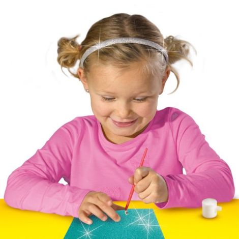 Set mare de lucru manual pentru copii cu mix de sclipici - poza 2