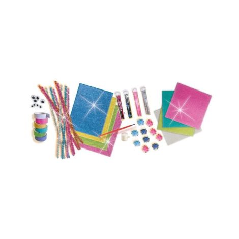 Set mare de lucru manual pentru copii cu mix de sclipici - poza 3