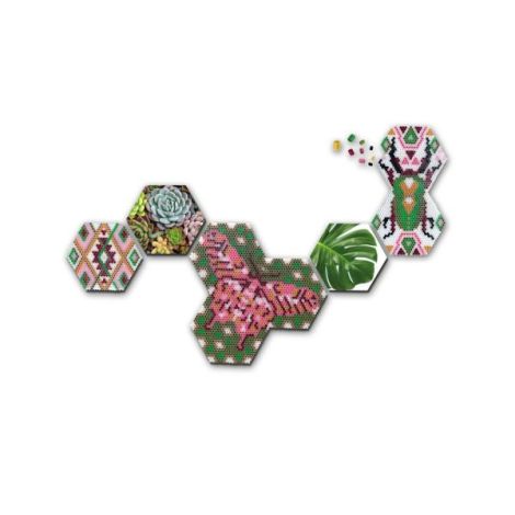 Set margele de calcat Beedz Art - Botanica cu placi hexagonale - poza 4