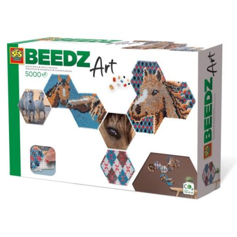 Set margele de calcat Beedz Art - Cai cu placi hexagonale - poza 1