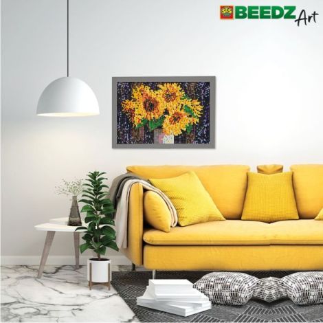 Set margele de calcat Beedz Art - Floarea soarelui - poza 3