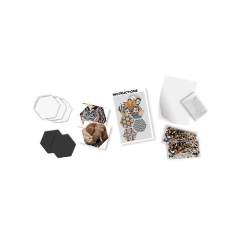 Set margele de calcat Beedz Art - Safari cu placi hexagonale - poza 2