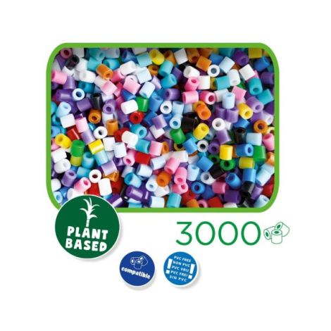 Set margele de calcat culori mixte Green Beedz 3000 bucati - poza 2