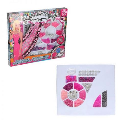 Set margele decorative Eddy Toys 700 piese Roz - poza 2