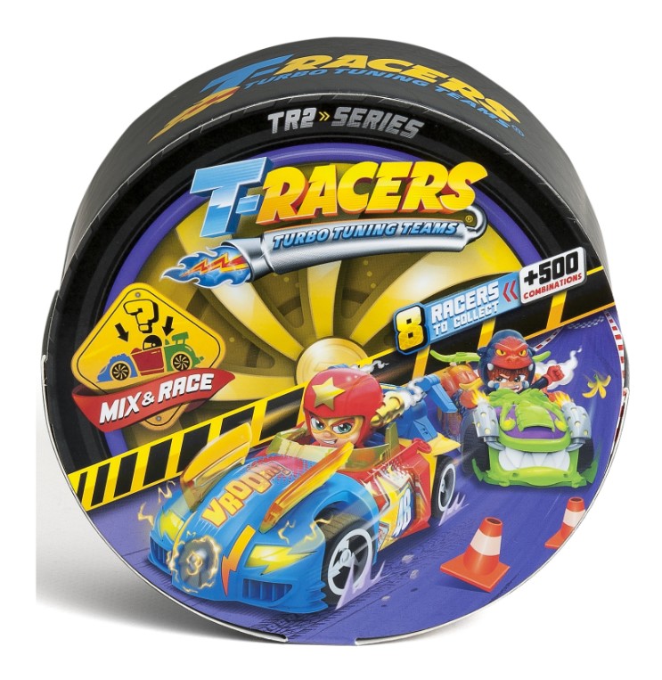 Set masinuta cu o figurina T-Racers Turbo Tuning Teams Seria 2 - poza 2