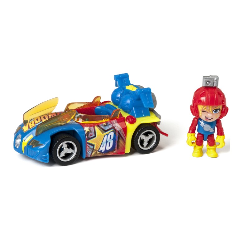 Set masinuta cu o figurina T-Racers Turbo Tuning Teams Seria 2 - poza 3