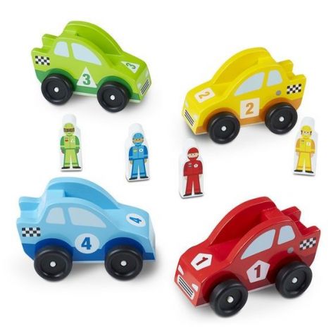 Set masinute de curse din lemn Melissa and Doug - poza 1