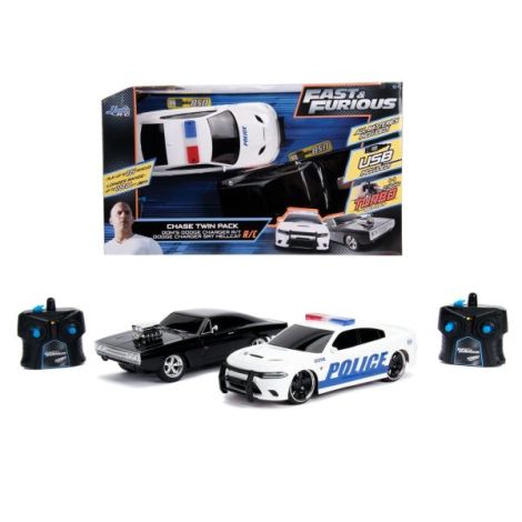 Set Masinute Fast And Furious Rc Toyota Supra&dodge Charger Srt Scara 1:16 - poza 3