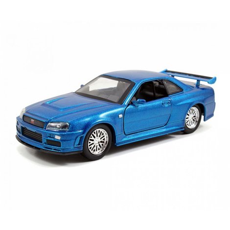 Set Masinute Metalice Fast & Furious Brian's Nissan Skyline Gt-r(bnr34) Scara 1 La 32 - poza 2