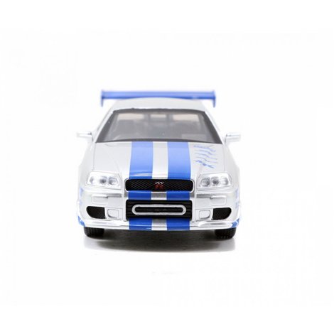 Set Masinute Metalice Fast & Furious Brian's Nissan Skyline Gt-r(bnr34) Scara 1 La 32 - poza 4