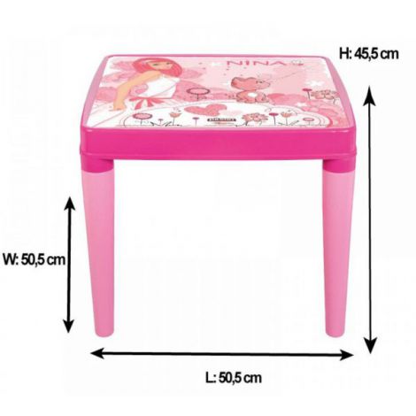Set Masuta cu 2 scaune pentru copii Pilsan Hobby Study Table pink - poza 2