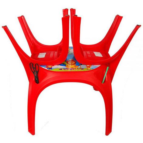 Set Masuta cu 2 scaune pentru copii Pilsan King Table red - poza 2