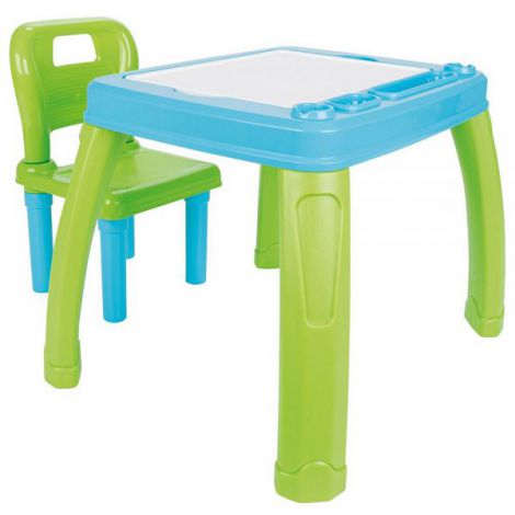 Set Masuta cu scaun pentru copii Pilsan Study Table blue - poza 1