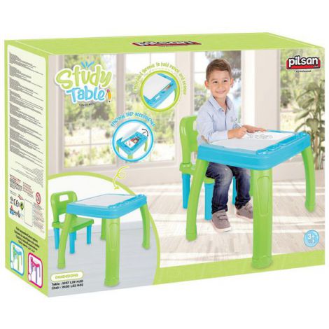 Set Masuta cu scaun pentru copii Pilsan Study Table blue - poza 2