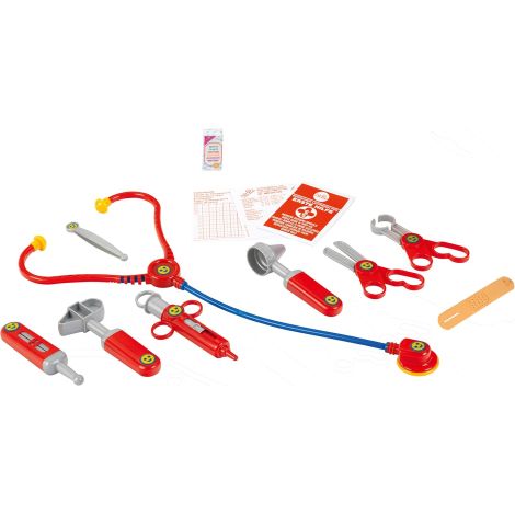 Set Medic cu Geantă și 14 Accesorii Incluzând Stetoscop, Termometru și Seringă Theo Klein 4383 pentru Copii 3+ - poza 5