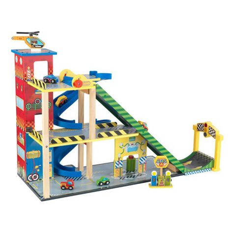 Set mega rampa cu garaj Kidkraft 63267 - poza 2