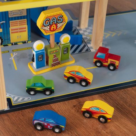 Set mega rampa cu garaj Kidkraft 63267 - poza 4