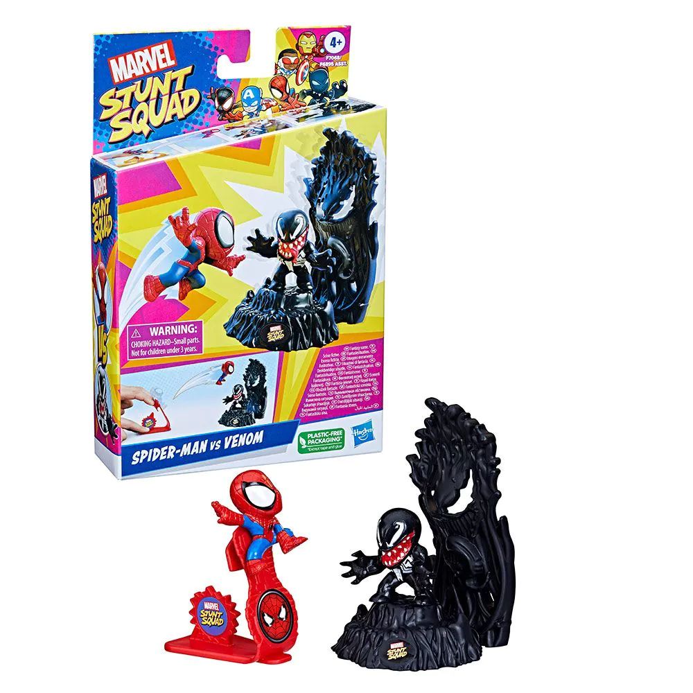 Set minifigurine si lansator Hasbro Marvel Stunt Squad - poza 3