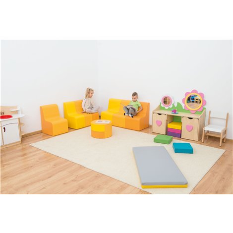 Set mobier din spuma usoara Sunny, 4 piese, cresa si gradinita - poza 3