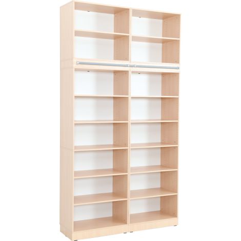 Set mobilier 40 Grande, ingust, cu rafturi pentru gradinita si scoala, culoare mesteacan - poza 1