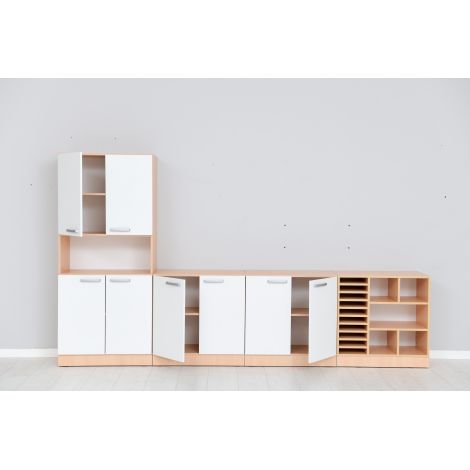 Set mobilier, corpuri cu usi si cu rafturi pentru gradinita Grande 63 - poza 2