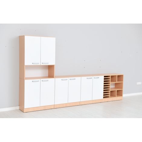 Set mobilier, corpuri cu usi si cu rafturi pentru gradinita Grande 63 - poza 3