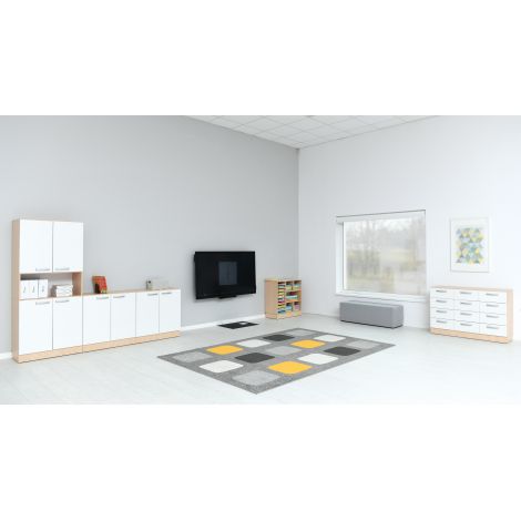 Set mobilier, corpuri cu usi si cu rafturi pentru gradinita Grande 63 - poza 5