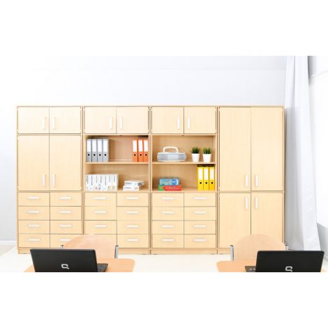 Set mobilier cu 8 sertare si 4 usi, pentru gradinita, scoala, Set 13 Flexi - poza 3