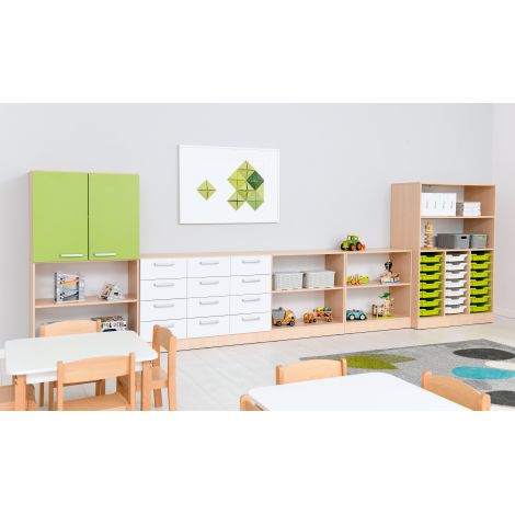 Set mobilier cu sertare si containere pentru gradinita Grande 65 - poza 4