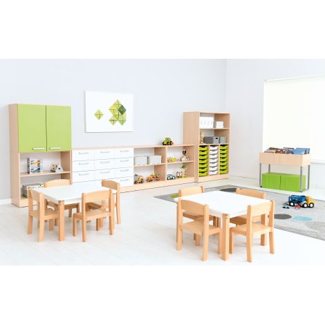 Set mobilier cu sertare si containere pentru gradinita Grande 65 - poza 5