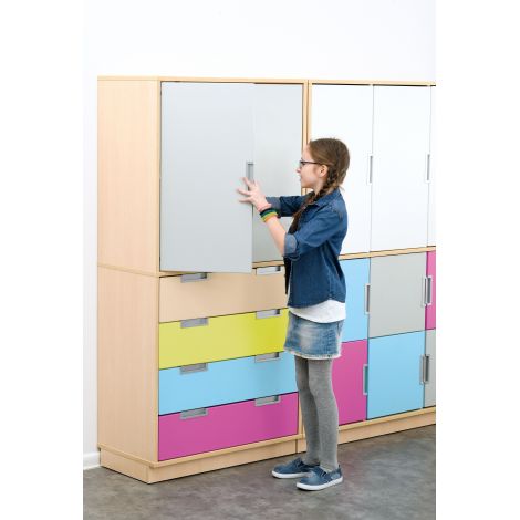 Set mobilier gradinita Quadro 102 artar cu alb - poza 2