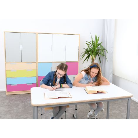 Set mobilier gradinita Quadro 102 artar cu alb - poza 3