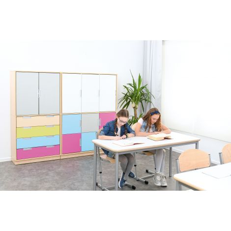 Set mobilier gradinita Quadro 102 artar cu alb - poza 4