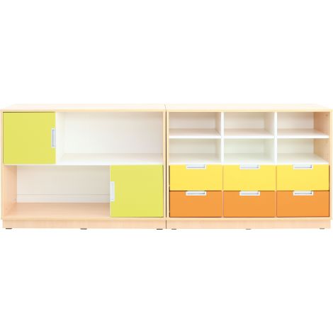 Set mobilier gradinita Quadro 109 artar cu alb - poza 1