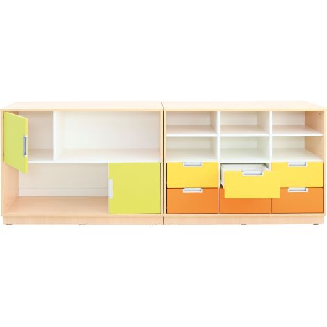 Set mobilier gradinita Quadro 109 artar cu alb - poza 2